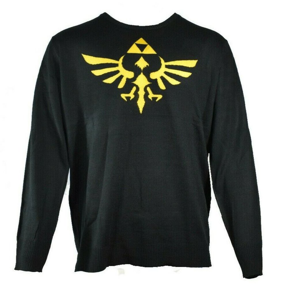 Legend Zelda Triforce Intarsia Men Knitted Sweater